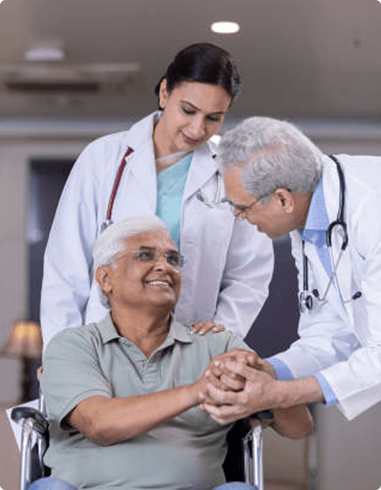 Healthcare professionals providing care